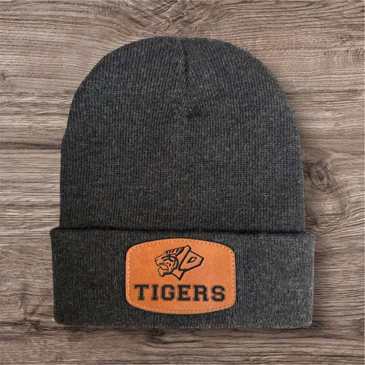 SLO High Leather Patch Beanie